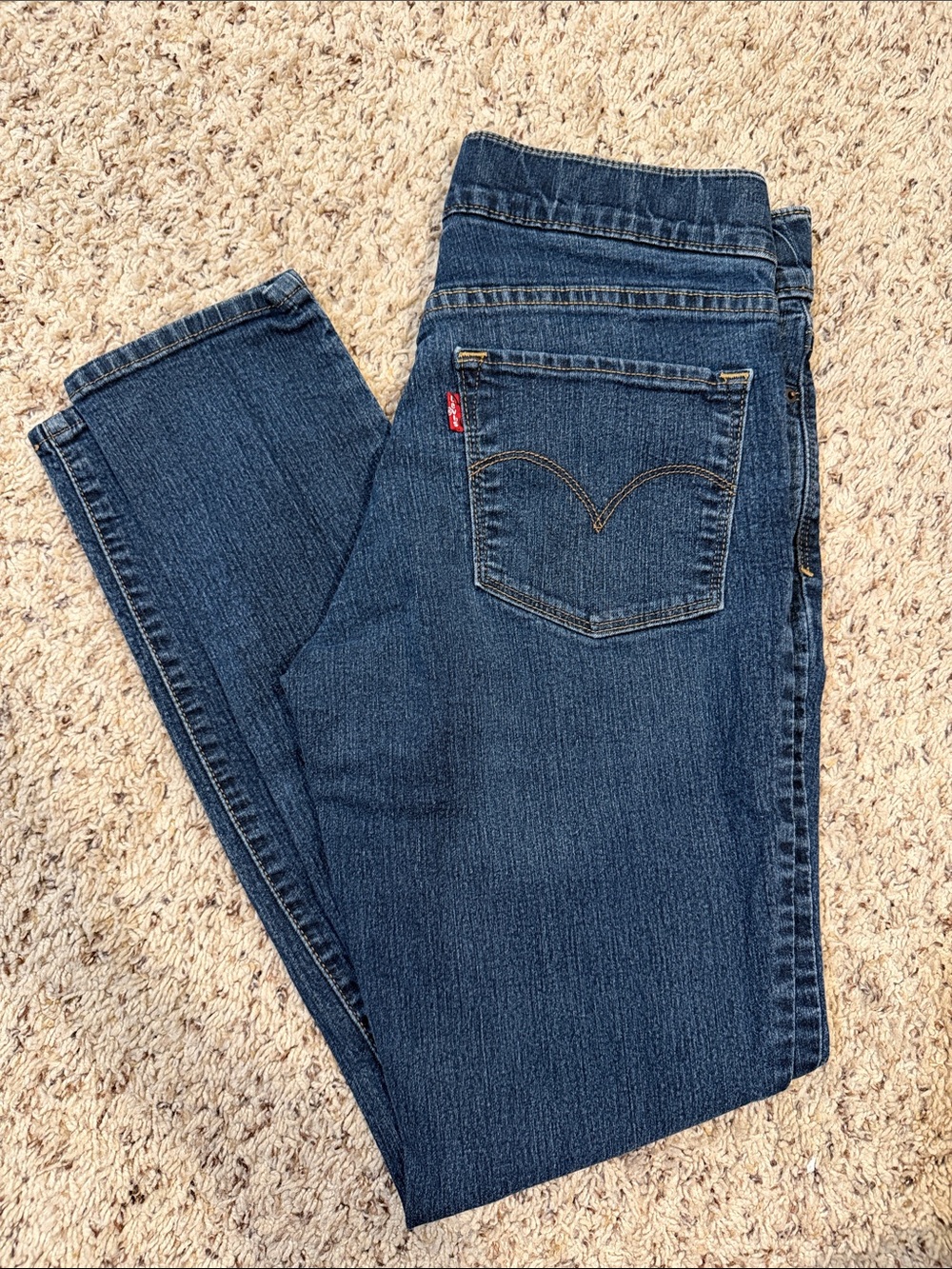 Levi's Women's Deep Blue Straight-Leg Jeans